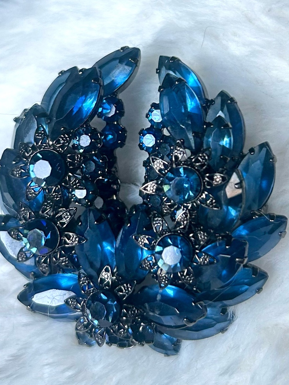 DO NOT BUY HOLD FOR SUNNYBEAR  DeLizza & Elster (Juliana) Cobalt Blue Crystal - Picture 9 of 15